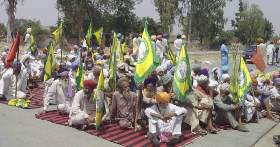  protest for farmer suicide in bathinda