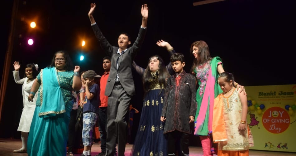 Special children shown Talent on the stage 