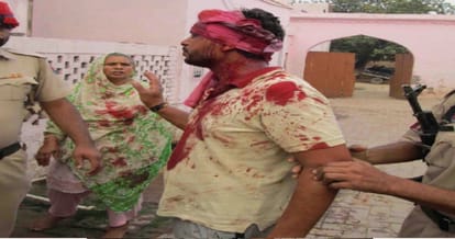 stone pelting and shootout in two groups after dispute at bernala of punjab