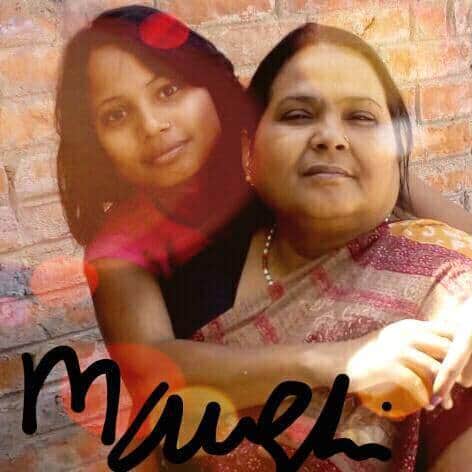 selfie with mother 