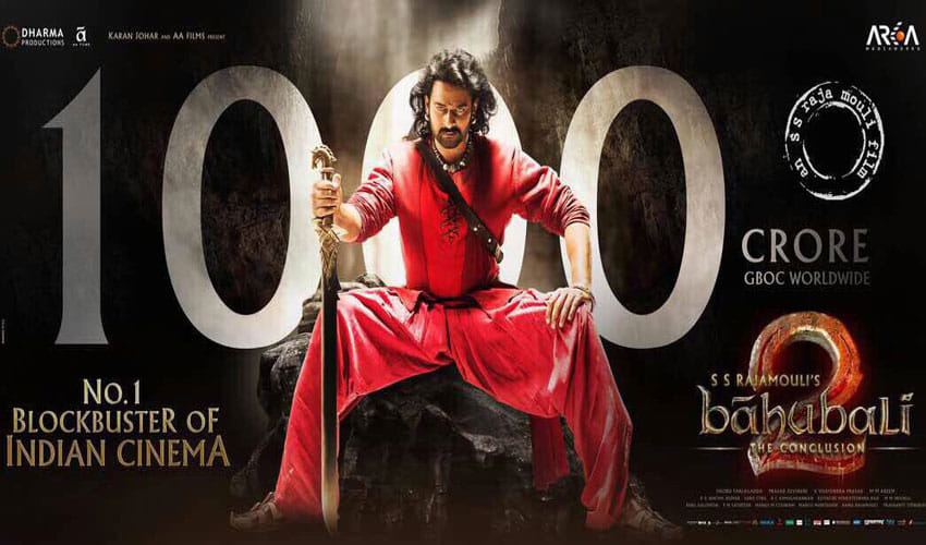 Baahubali 2 Worldwide Collection Reaches 1200 Crores, Collects 1000 Crores In India Itself