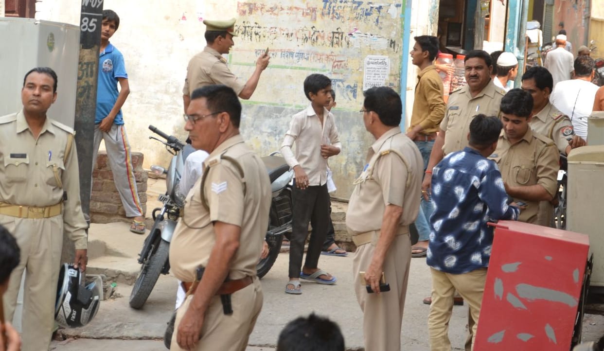 People from two communities in dispute of transaction.