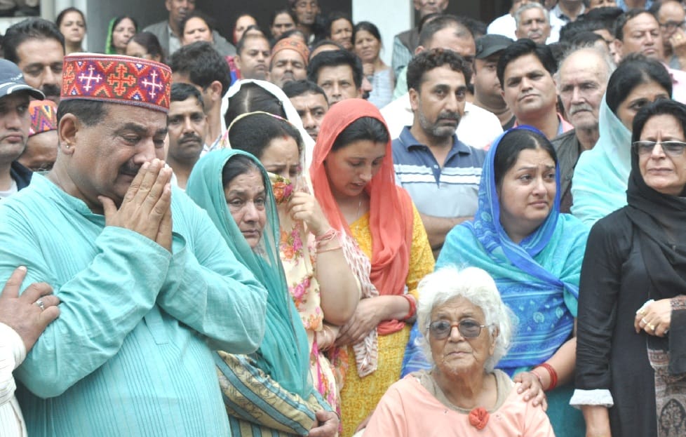 Himachal Govt Minister Karan Singh Funeral Ceremony at Kullu.