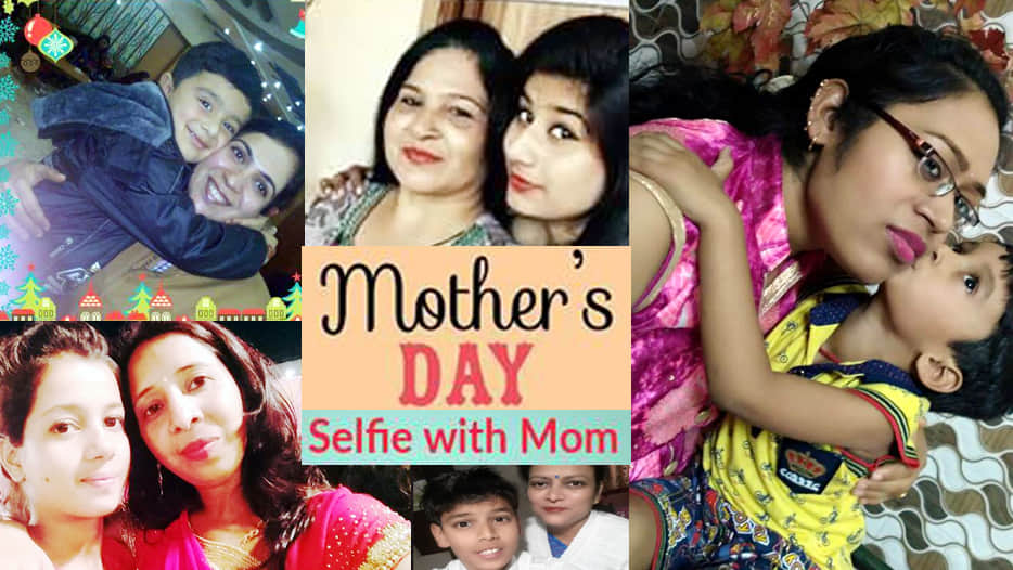 selfie with mother 