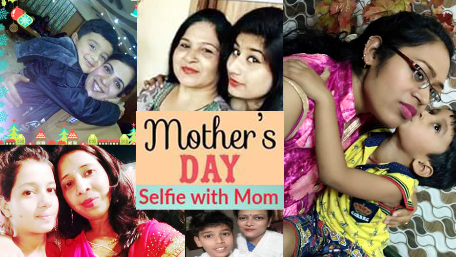 selfie with mother 