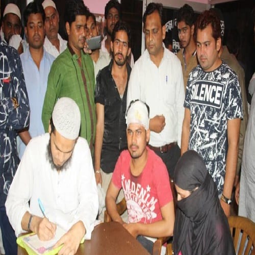 Love story of Mohabbat's Dastaan, after reconciliation in police station, the marriage in the mosque