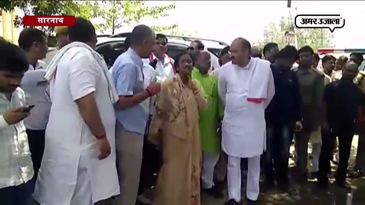 UP tourism minister rita bahuguna joshi visited buddha theme park in sarnath
