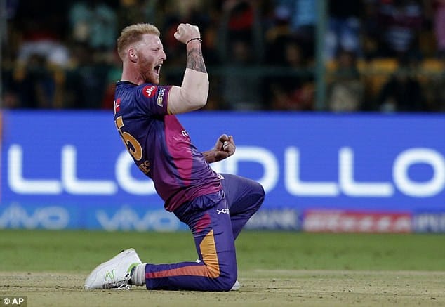 Amazing Catch by RPS Feilder Ben Stokes Dismissing Mohammad Shami of DD
