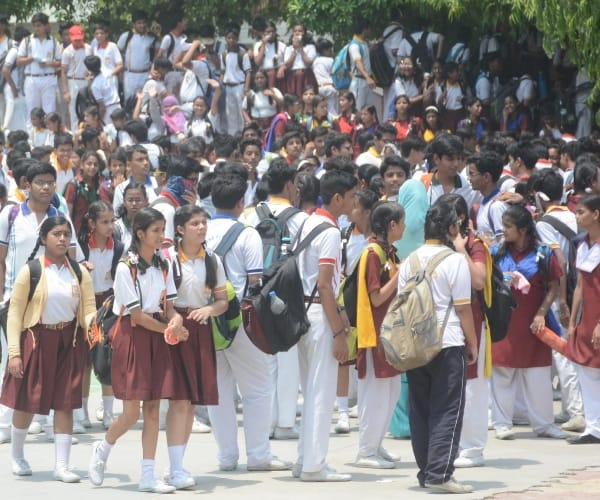 fire in central academy school   in Lucknow.