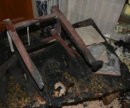  fire in KGMU in Lucknow.