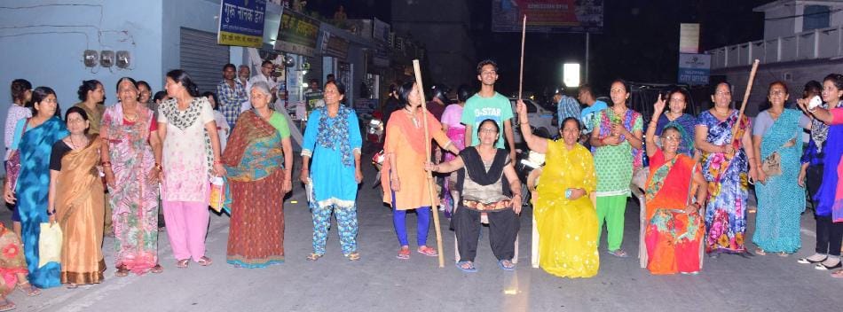 Mothers blocked roads and streets