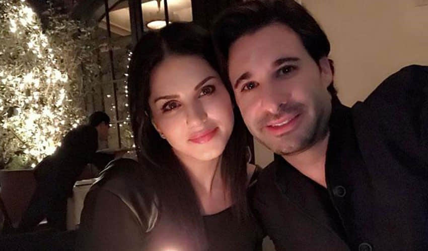 sunny leone makes a new friend bella during mtv roadies shooting
