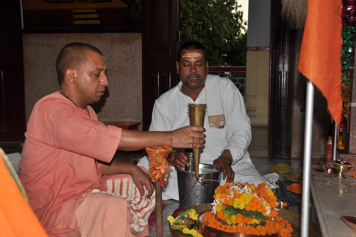 CM become saint again in Gorakhnath temple