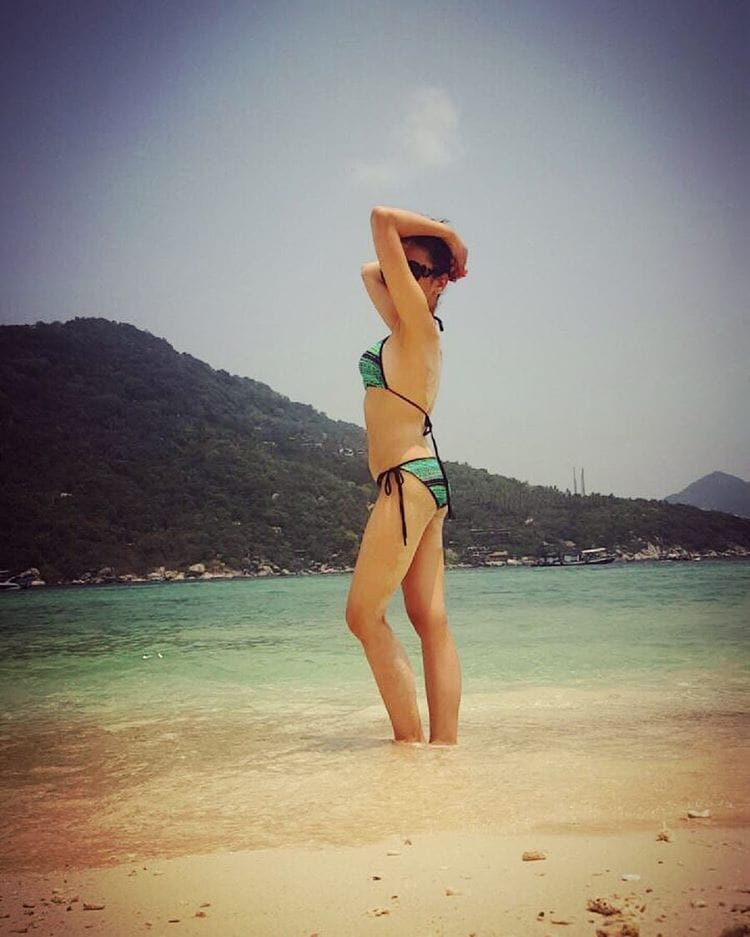 bikini photos of nitibha kaul get viral on social media