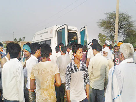 Four injured in bike collision