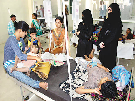 36 diarrhea patients arrive in 24 hours
