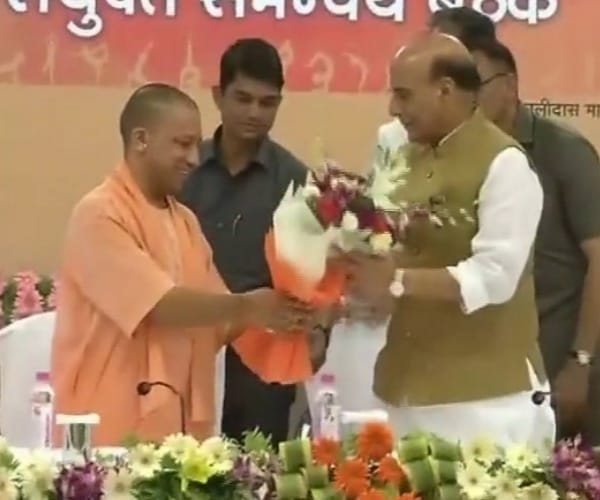 preprations for yoga day in Lucknow.