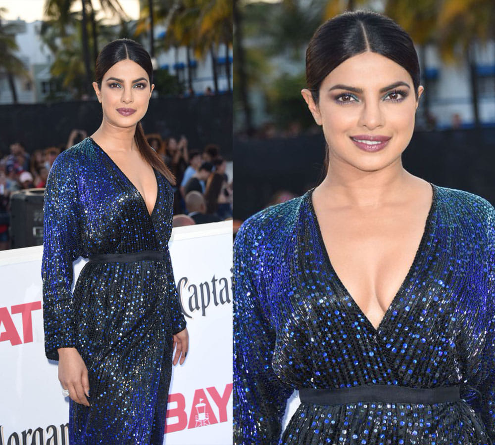 Priyanka Chopra Attend 'Baywatch' Miami Beach Premiere Along With 'The Rock' Dwayne Johnson