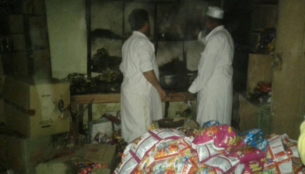  Fire in shop with short circuit in dehradun