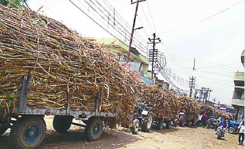 More sugarcane coming in Shamli, people get disturbed