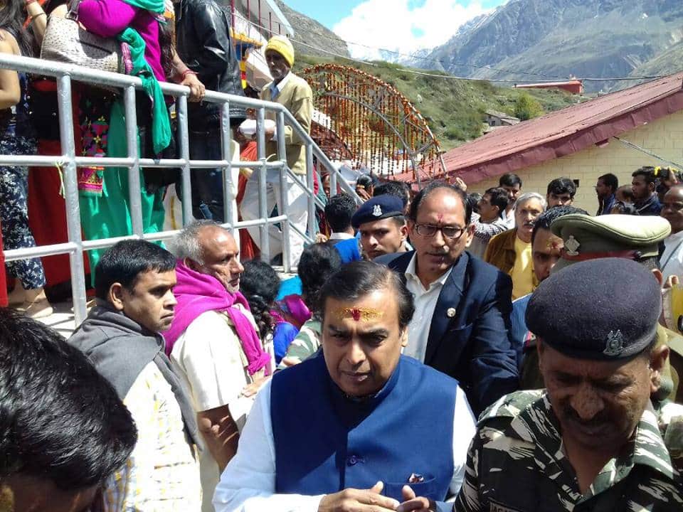 mukesh ambani said he reached kedarnath by foot 42 years ago
