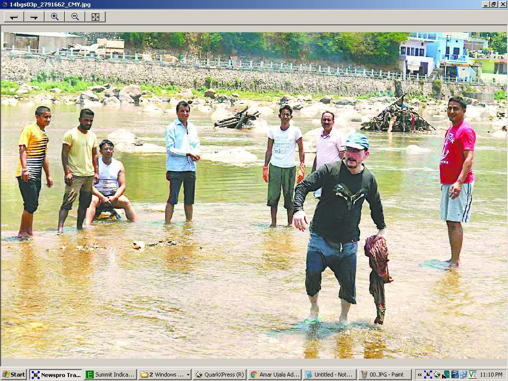 cleaning mission continued at bhagirathi and saryu, gomati sangam