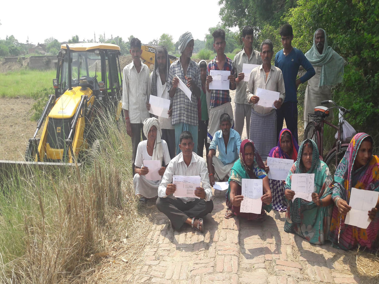 Kashtakari Gramwale prevented road construction