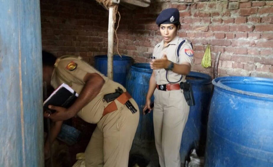 Raid on wine factory
