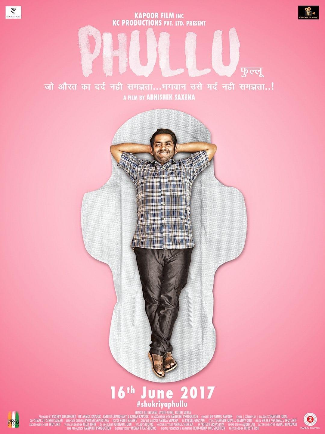 poster of upcoming film  on sanitary napkins phullu released 