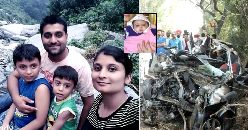 five people killed and 6 moths old girl child saved in phagwara accident on mother's day