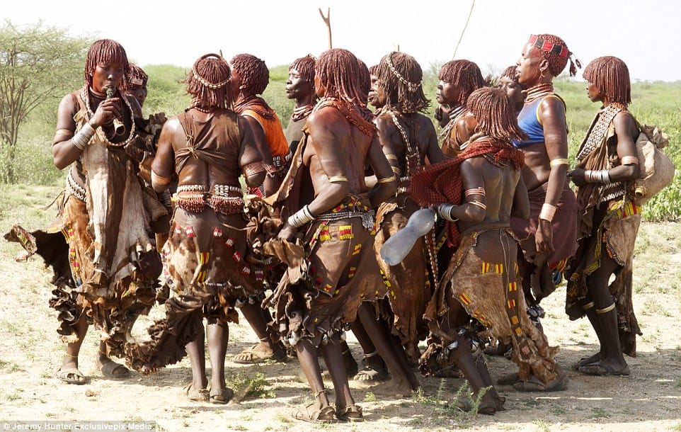 Ethiopian tribal ceremony women beg to be whipped