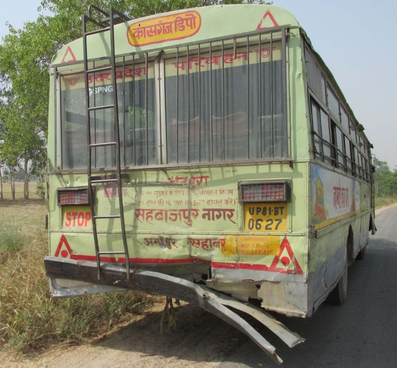 roadways bus accident at the way