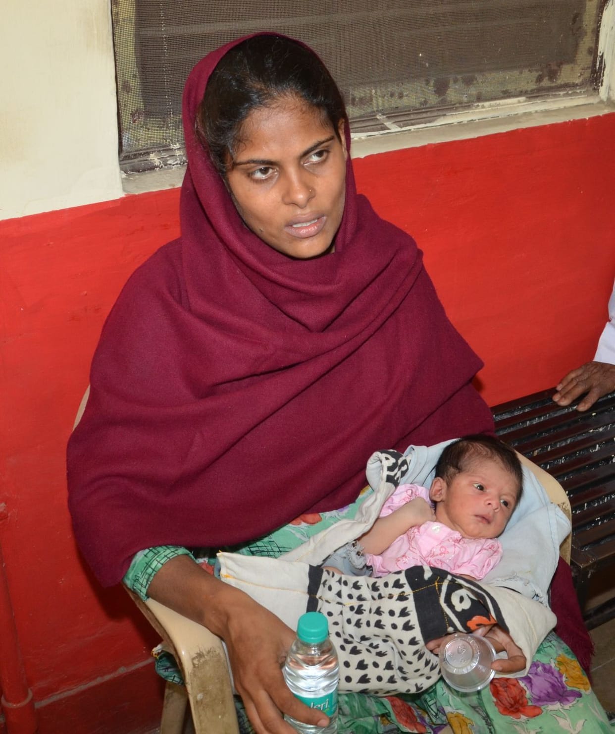 Dowry brought newborn and wife from home.