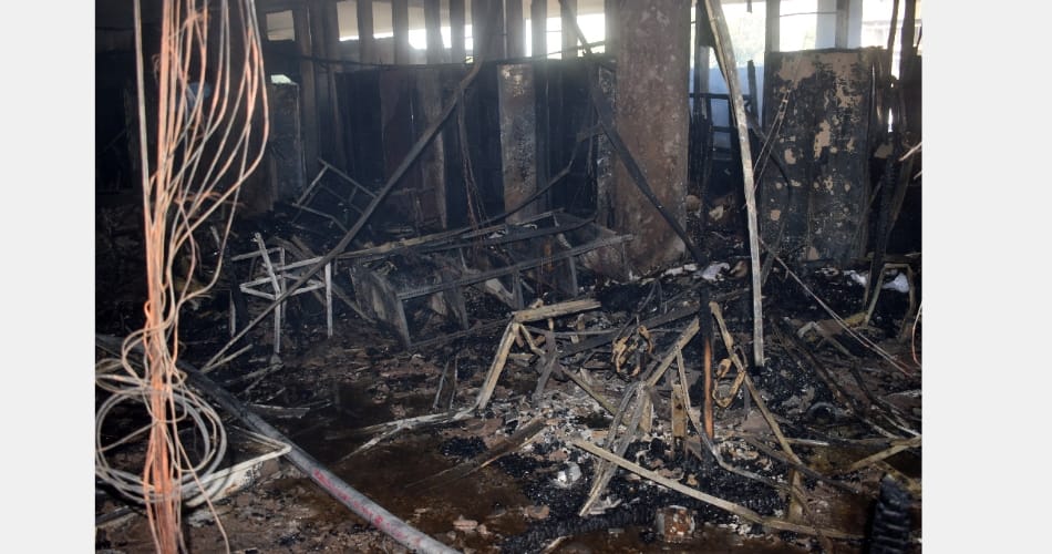 Fire in admin block of punjab university, chandigarh news