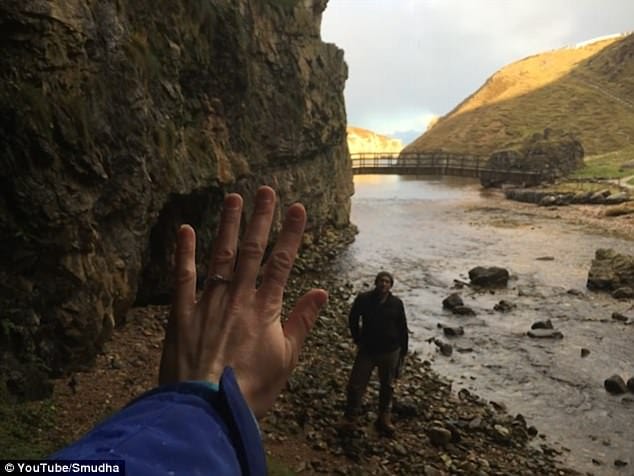 engagement ring was sealed in wooden necklece