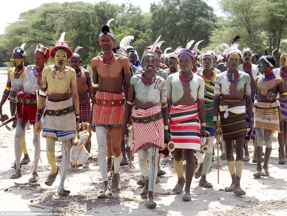 Ethiopian tribal ceremony women beg to be whipped