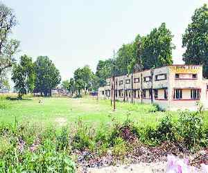 The foundation stone of the medical college awaiting money
