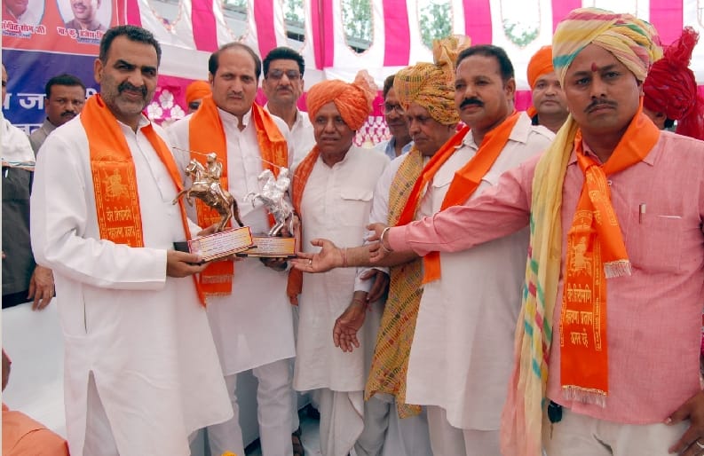 Medhavery honored on Maharana Pratap Jayanti