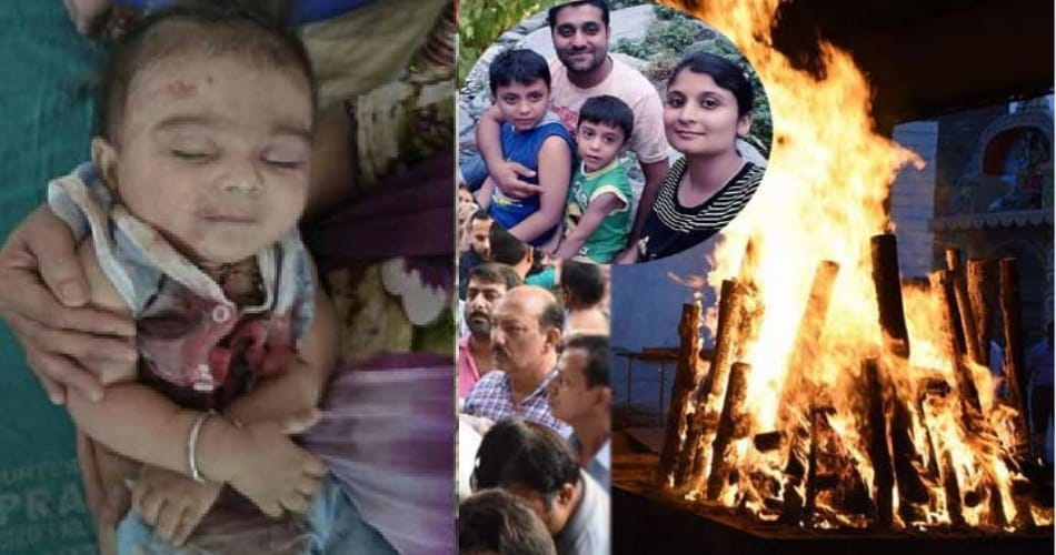 five people killed and 6 moths old girl child saved in phagwara accident on mother's day