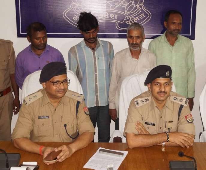 four person arrested at varanasi in charge of cheating
