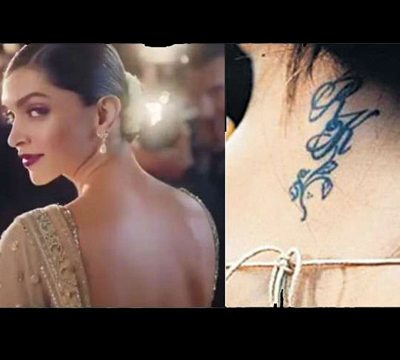 Has Deepika Padukone removed her iconic RK tattoo permanently See  pictures  Bollywood celebrities Actress pics Deepika padukone