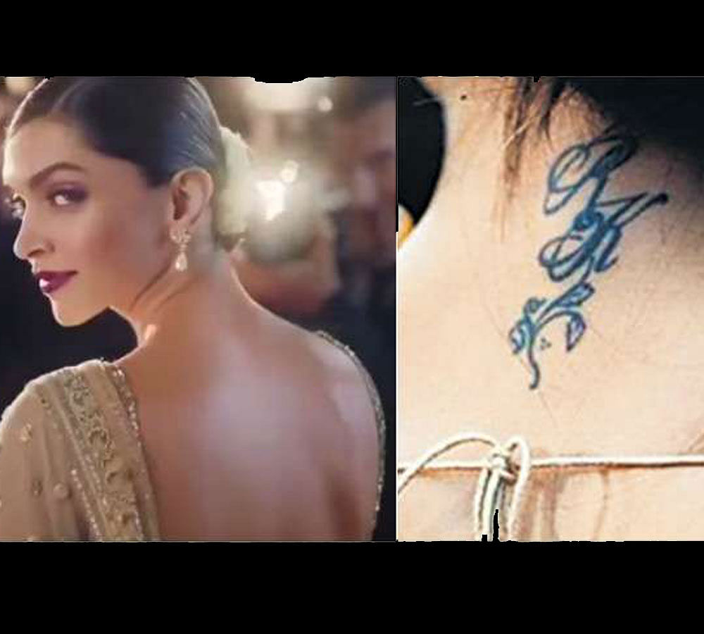 Latest Garam Gossips - No. 1 Bollywood Information Website: Where did  Deepika's RK tattoo vanish?
