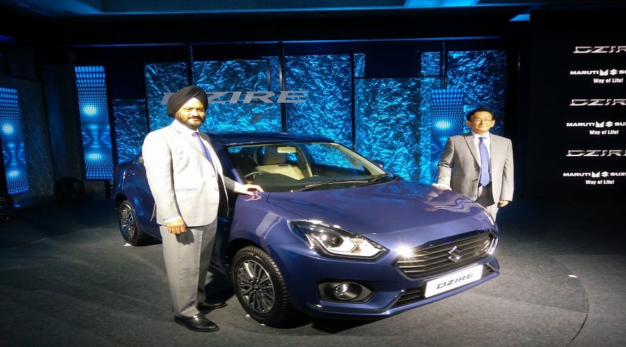 MARUTI SUZUKI LAUNCHES NEW THIRD GENERATION DZIRE 2017