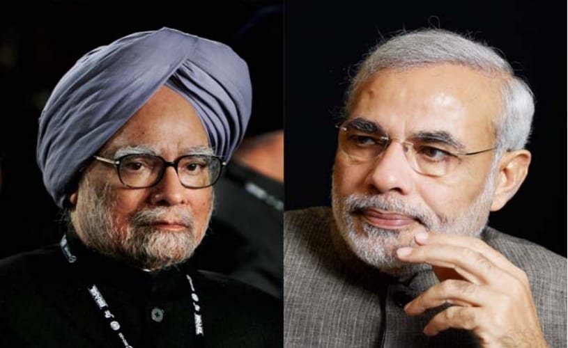 Narendra Modi Vs Manmohan Singh,  The difference  between both governments