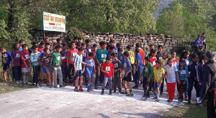 Mini marathon in Munasari