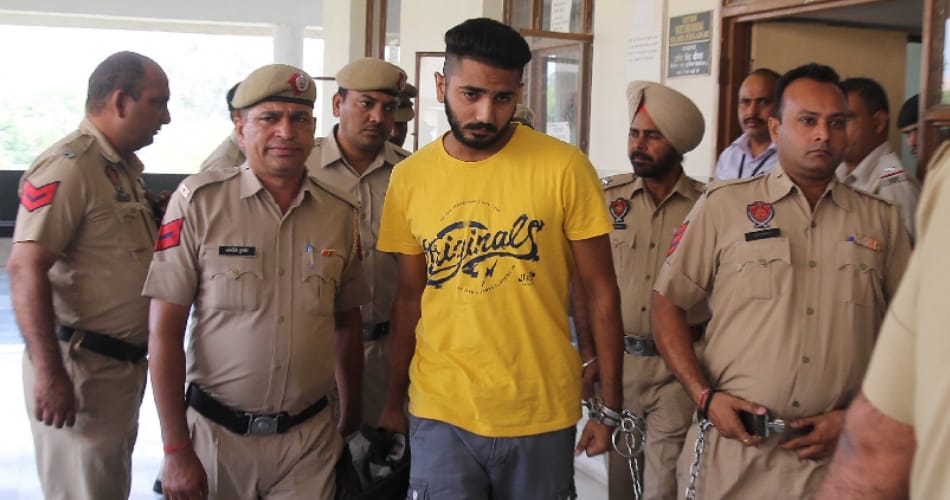 Gagan was presented in the court, heavy security, Panchkula news