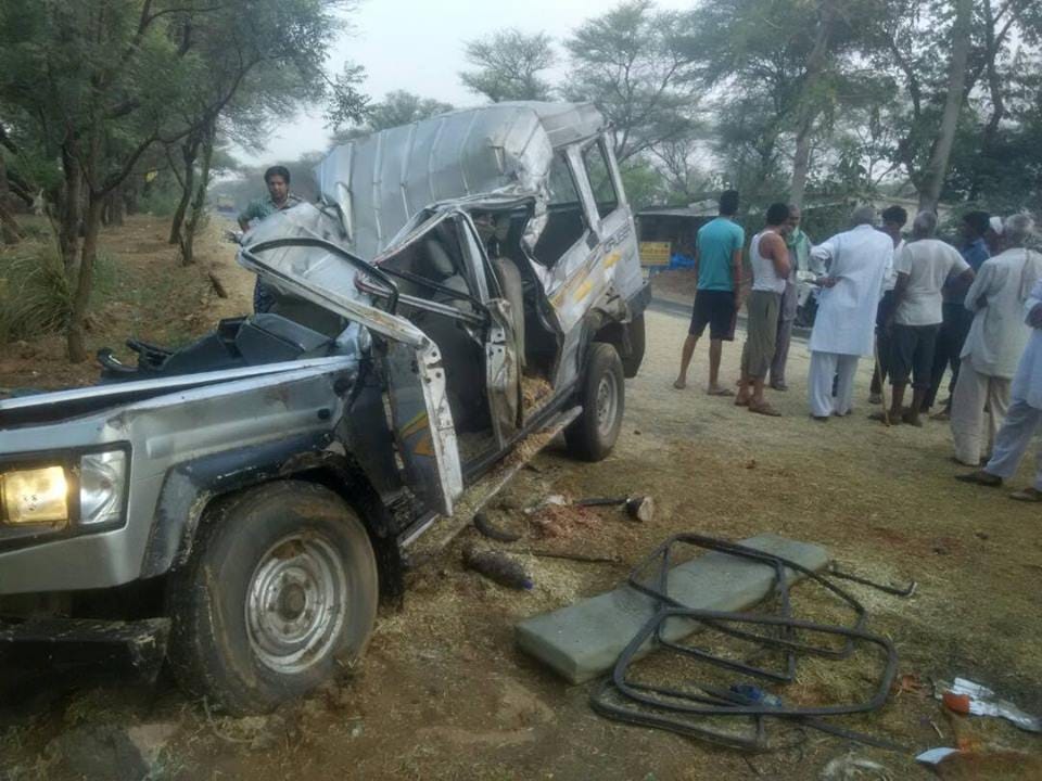 Five killed, Four injured in Rewari road accident