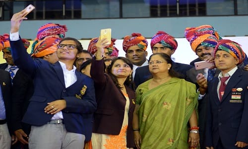 cm raje announce out of turn job and pension for medalists sports persons of rajasthan 