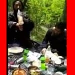 खाना खाते आतंकी