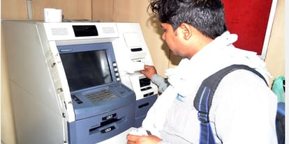 At the ATM cash bills, the ones taking away, I'm surprised to know the reason